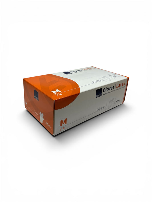 Rukavice Latex M, nepudrované, 100 ks/bal.